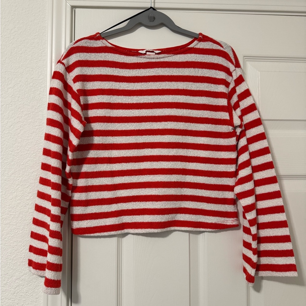 Red and White Striped Women's Top size XS - Picture 1 of 2